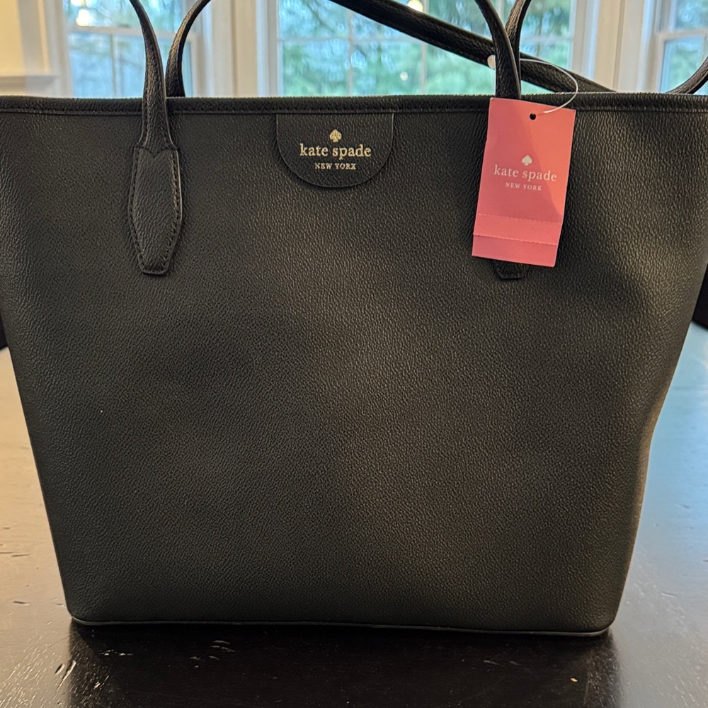 Kate Spade Black Textured Tote Brand new with tags on